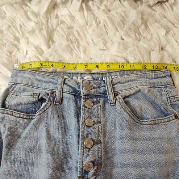 S.O.N.G. BUTTON FLY DESTROYED JEANS TIMELESS FIT WOMEN'S 28 RIPPED DISTRESSED - Picture 10 of 13